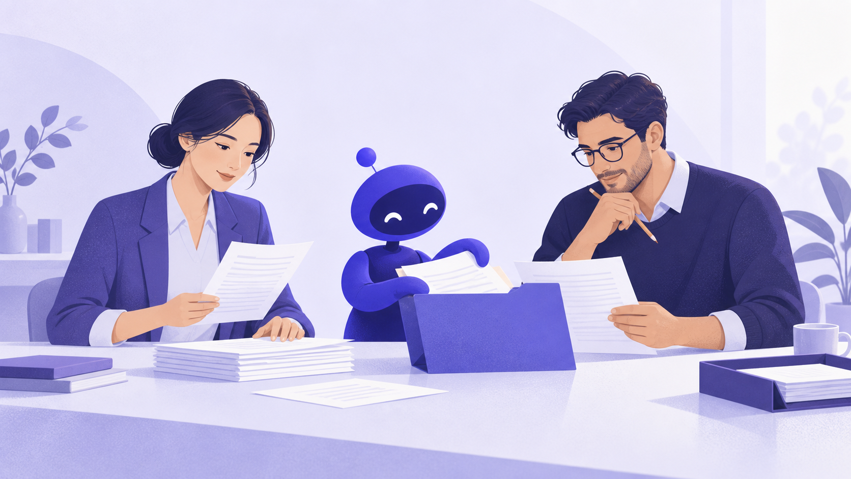 员工、Agent与同事围绕同一任务接力